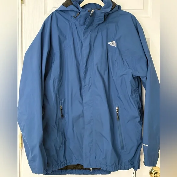 The North Face Men's Classic Blue HyVent Raincoat - Picture 1 of 7